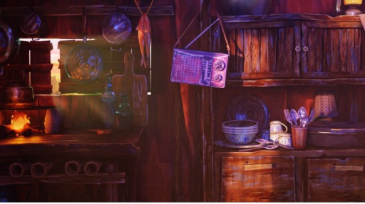 Cocina rústica de una casa del Pacífico colombiano